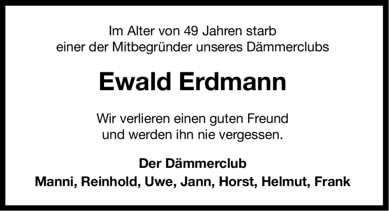  Traueranzeige für Ewald Erdmann vom 21.07.2012 aus Ostfriesischer Kurier