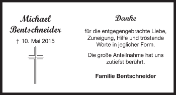 Traueranzeige von Michael Bentschneider 