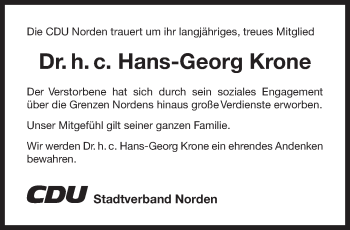 Traueranzeige von Peta Blonn von Ostfriesischer Kurier