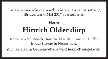 Traueranzeige von Helmut Dannecker von Ostfriesischer Kurier