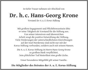 Traueranzeige von Marija Pickel von Ostfriesischer Kurier