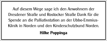 Traueranzeige von Danksagung  