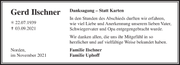 Traueranzeige von Gerd Ilschner 