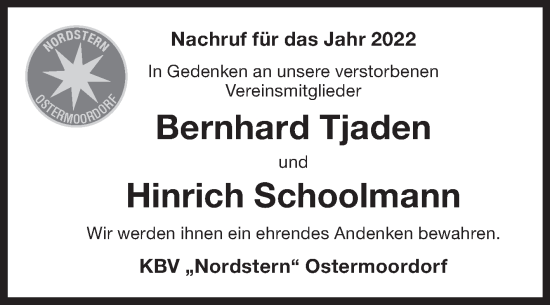 Traueranzeige von In Gedenken  