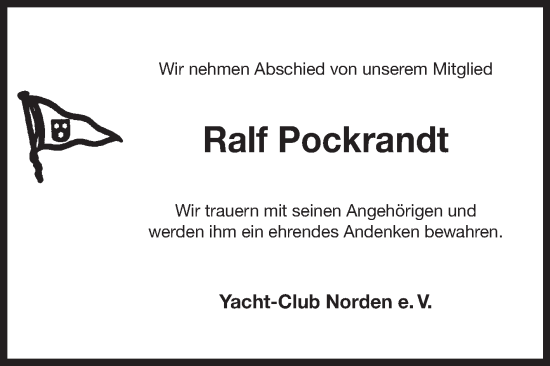 Traueranzeige von Ralf Pockrandt 
