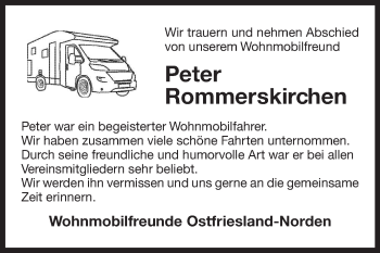 Traueranzeige von Peter Rommerskirchen 