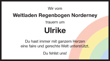 Traueranzeige von Ulrike  