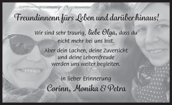 Traueranzeige von Olga Halen von Ostfriesischer Kurier