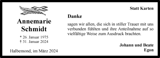 Traueranzeige von Annemarie Schmidt von Ostfriesischer Kurier