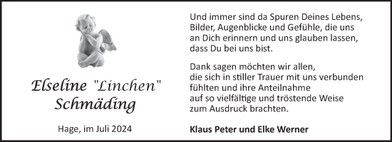 Traueranzeige von Elseline Schmäding von Ostfriesischer Kurier